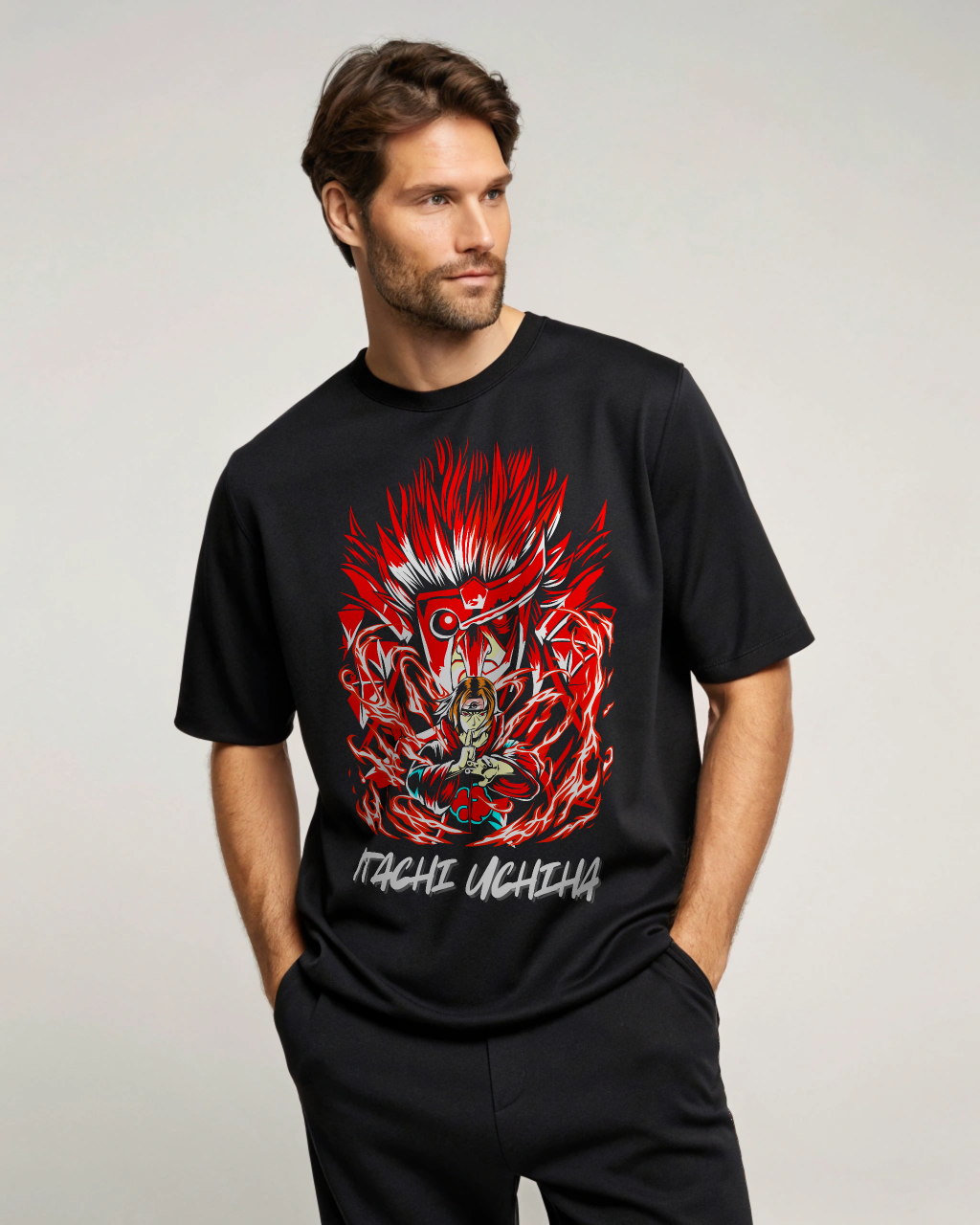 Itachi Uchiha Terry Oversized Tee | Unisex