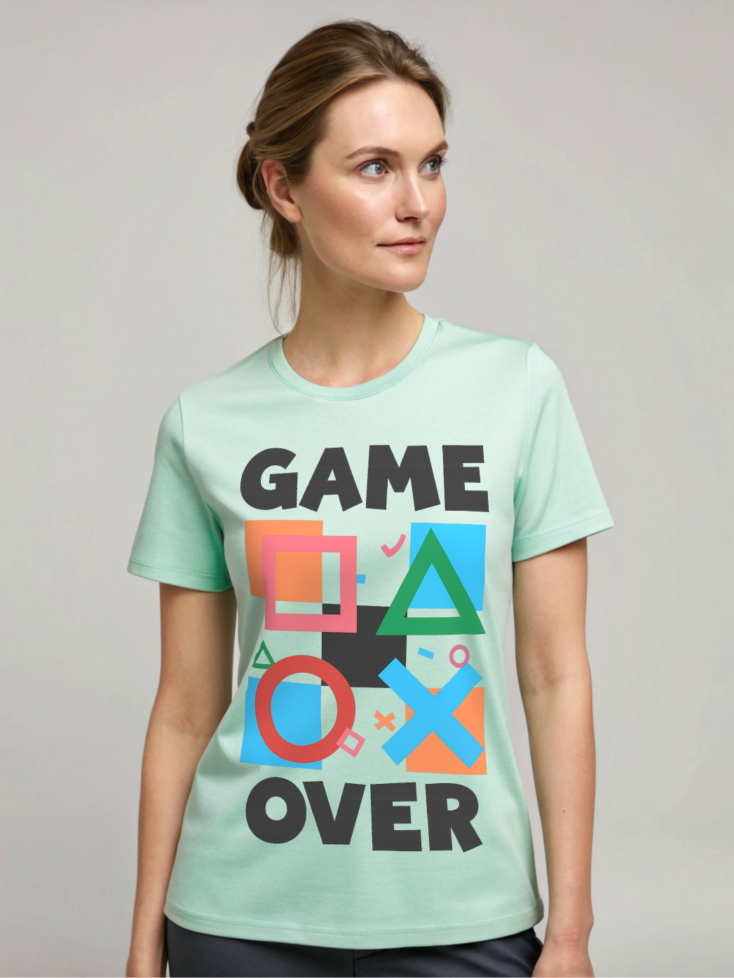 Game Over Stretch T-shirt for Women | LayeredFlex