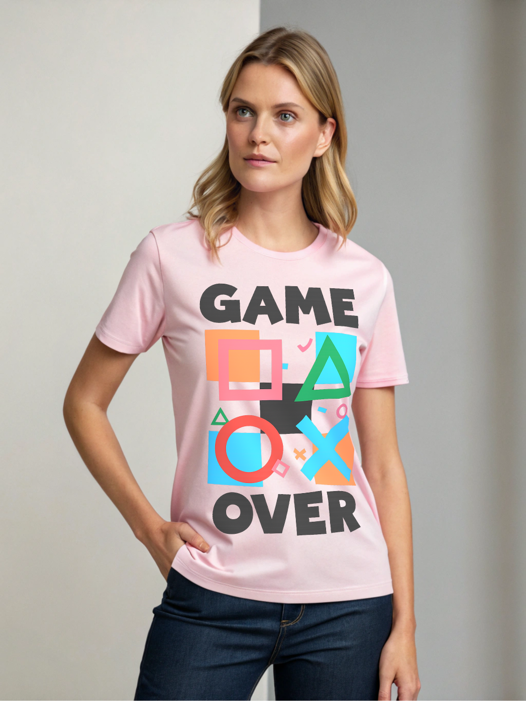Game Over Stretch T-shirt for Women | LayeredFlex