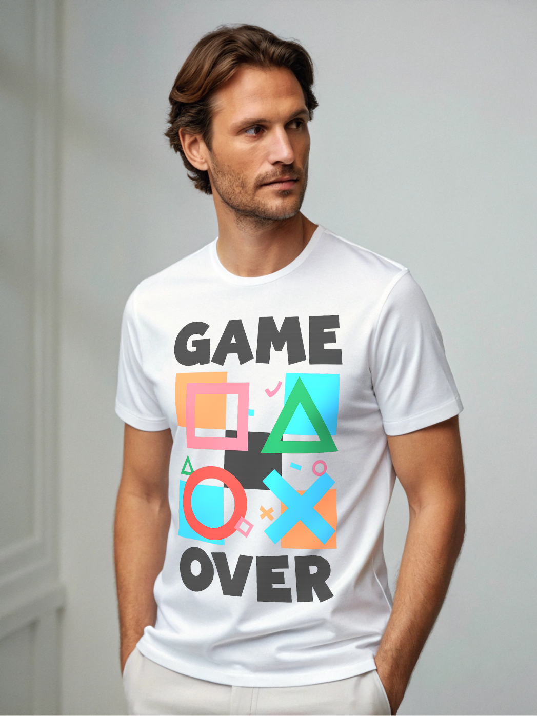 Game Over T-shirt for Men | LayeredFlex